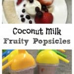 Coconut milk fruity popsicles