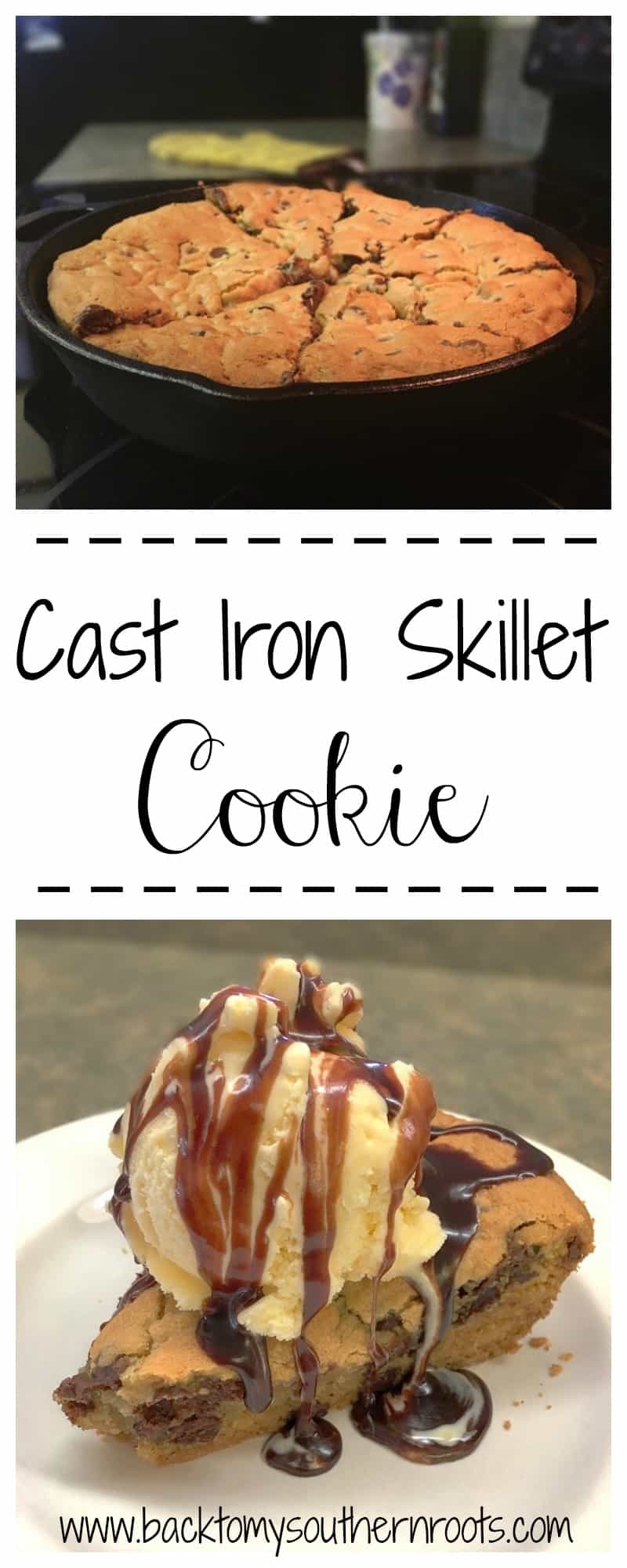 Cast Iron Skillet Chocolate Chip Cookie Back To My Southern Roots