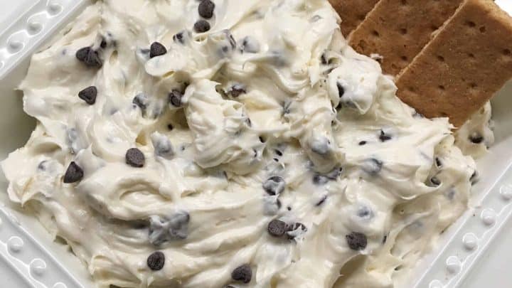 Easy and Creamy Chocolate Chip Party Dip Recipe is easy as pie to make. It is one of the best Christmas holiday recipes. You're sure to be a hit at the party.