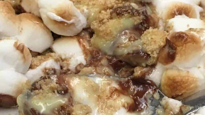 S’mores Chocolate Pudding Dessert