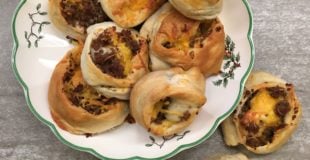 Easy Sausage Crescent Rolls are a great breakfast treat for guests. You can make the sausage crescent rolls ahead of time, freeze them, and eat them when you're ready.