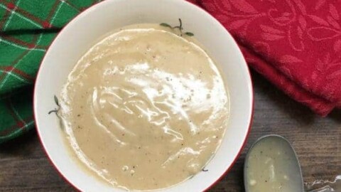 Easy Homemade Turkey Gravy from Drippings. I love this easy recipe for turkey gravy. It takes less than five minutes and tastes rich and delicious on your mashed potatoes, turkey, and anything else you want to pour it on.