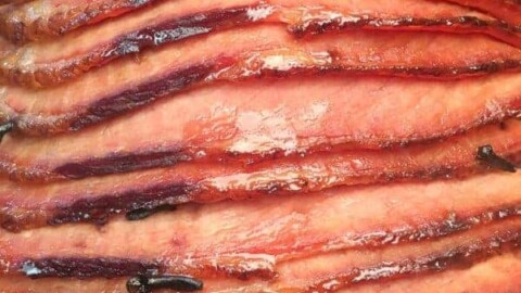 Baked Ham with Brown Sugar Glaze is a delicious and easy recipe for any holiday including Easter, Christmas, and Thanksgiving.