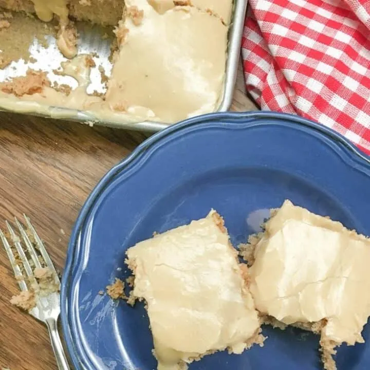 Buttermilk Texas Sheet Cake with vanilla is a delicious dessert to make for a birthday party, church potluck, or any holiday. The rich frosting is perfect with the cinnamon and vanilla flavoring. You are going to love this recipe.