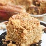 Cinnamon Coffee Cake is a delicious dessert. The cinnamon and nutmeg is the perfect way to start the fall season.