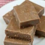 Picture of fudge on a plate