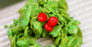 Picture of Christmas wreath cookies