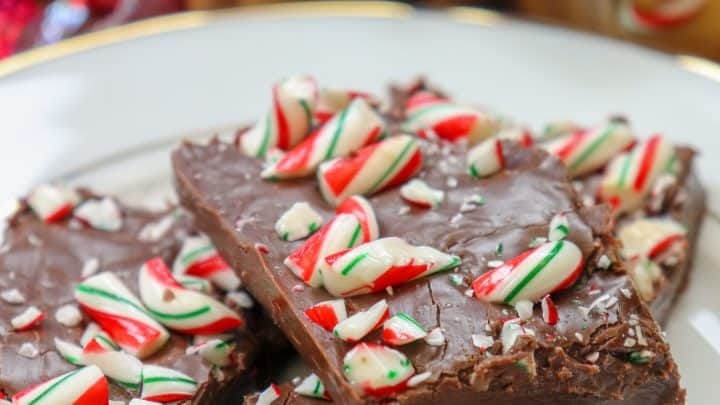 Picture of chocolate peppermint fudge