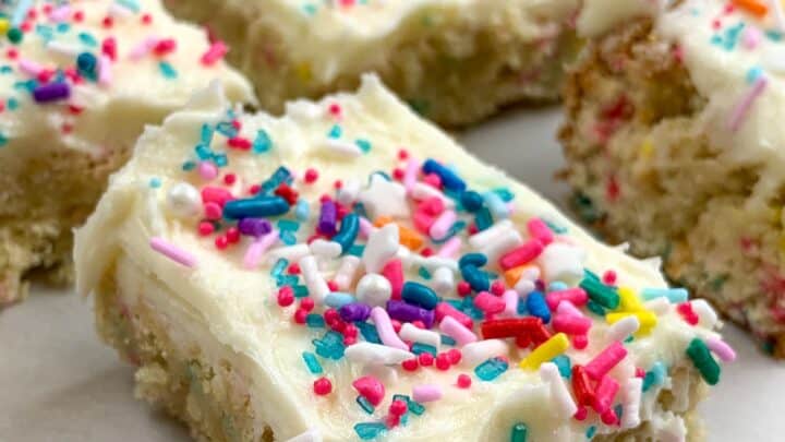 Cookie bars on a counter