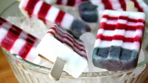 Image for Red White and Blueberry Yogurt Popsicles