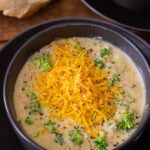 Soup in a bowl