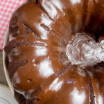 Brownie cake with chocolate frosting