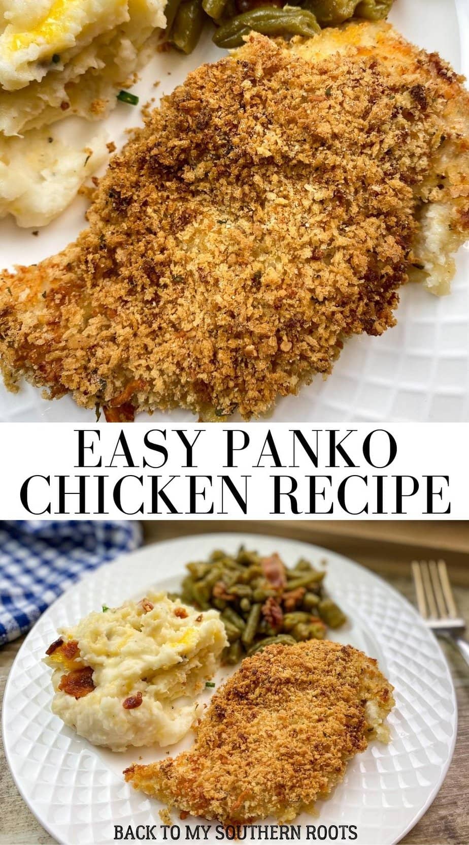 Crispy Oven Baked Panko Chicken Back To My Southern Roots
