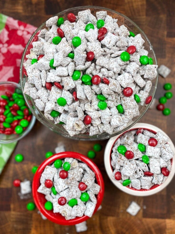 Christmas Chocolate Puppy Chow aka Muddy Buddies Back To My Southern