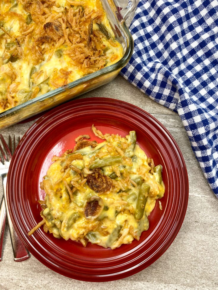 Cheesy Green Bean Casserole Back To My Southern Roots
