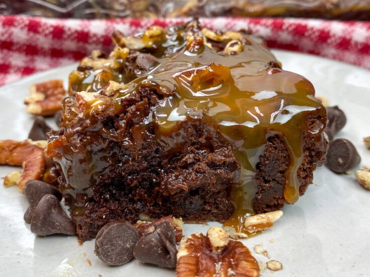 The Best Turtle Brownie Recipe Back To My Southern Roots