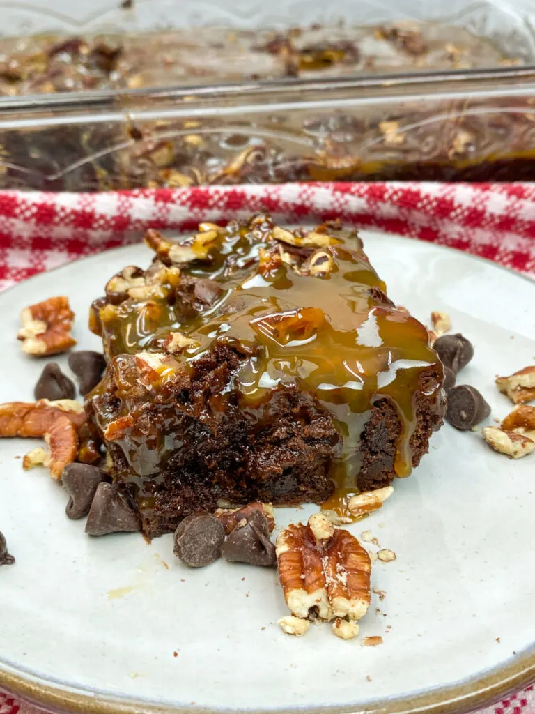Delicious turtle brownies