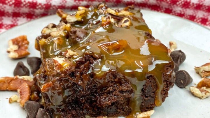 Delicious turtle brownies