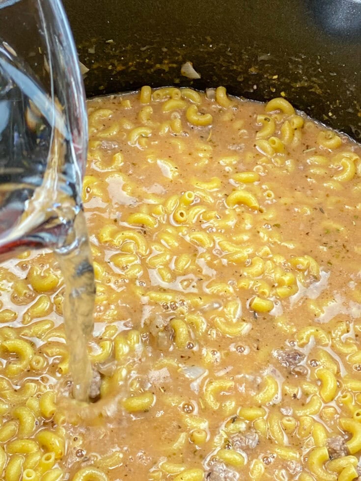 One Pot Hamburger Helper Beef Pasta Recipe Back To My Southern Roots