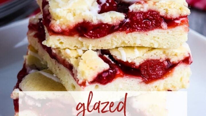 Image for Glazed Cherry Bars {an Easy Dessert Recipe}