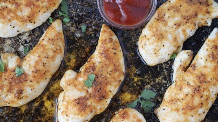 Image for Healthy Baked Chicken Tenders (No Breading)