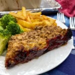 Meatloaf on a plate.
