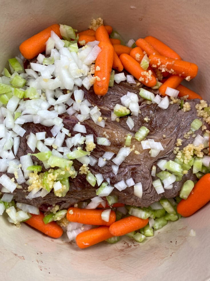 Pot roast with carrots