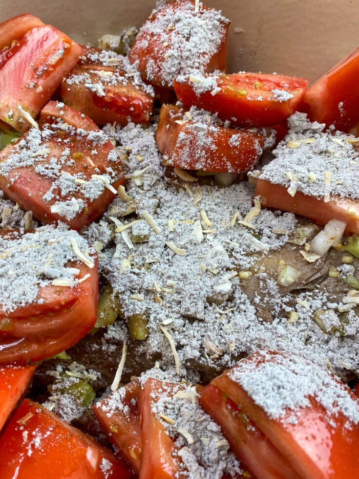 Onion mix on pot roast