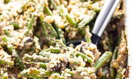 Image for Low Carb Gluten-Free Keto Green Bean Casserole Recipe (VIDEO)
