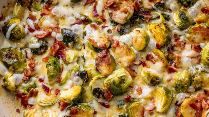 Image for Best Brussels Sprout Bake Recipe - How to Make Brussels Sprout Casserole