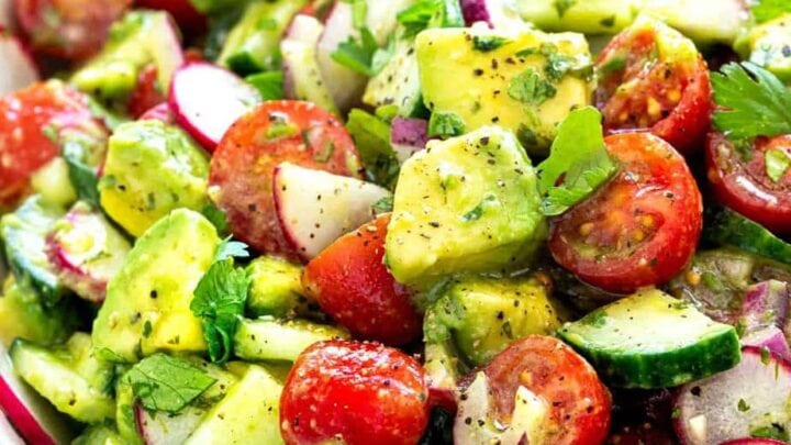 Image for Avocado Salad with Cilantro Lime Dressing