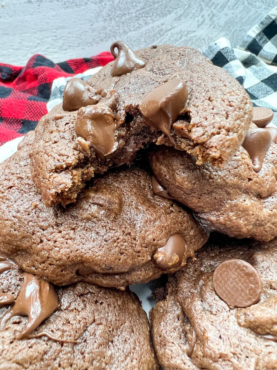 Double chocolate chip cookies