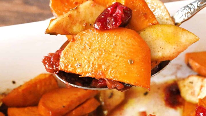 Image for Roasted Sweet Potatoes with Apples and Cranberries