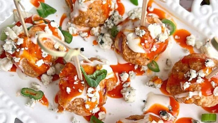 Image for Air Fryer Buffalo Chicken Meatballs