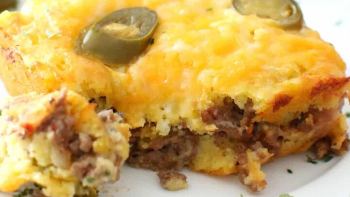 Image for CHEESY BEEFY CORNBREAD CASSEROLE