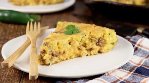 Image for Mexican Cornbread with ground beef {VIDEO}