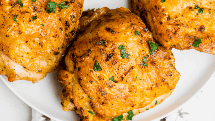 Image for Air Fryer Chicken Thighs Bone-In With Crispy Skin
