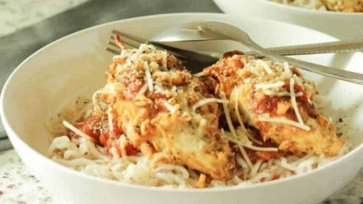 Image for Keto Air Fryer Chicken Parmesan for 2 – Ready in 20 Minutes or Less!