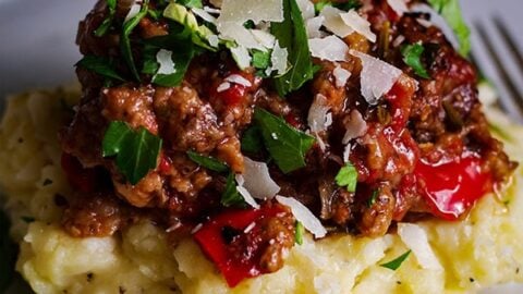 Image for Tuscan Braised Beef with Garlic Mascarpone Mashed Potatoes