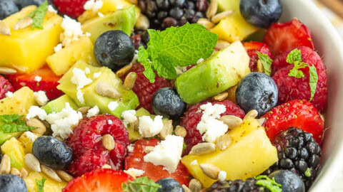 Image for Avocado Fruit Salad with Cranberry Vinaigrette