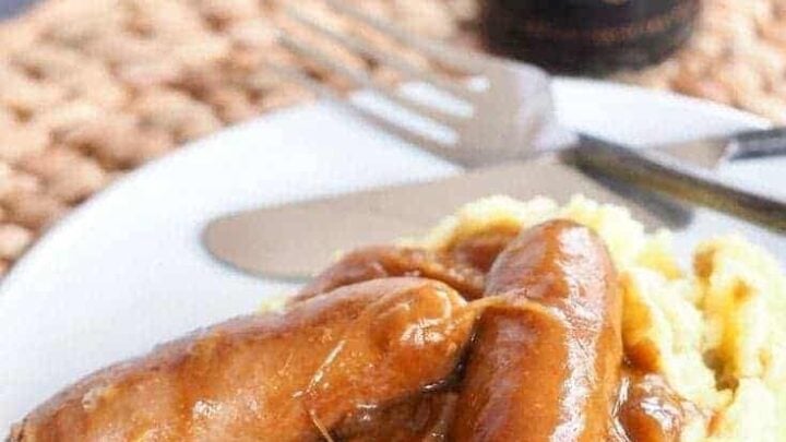 Image for Bangers and Mash with Milk Stout Gravy {Sausage and Mashed Potatoes}