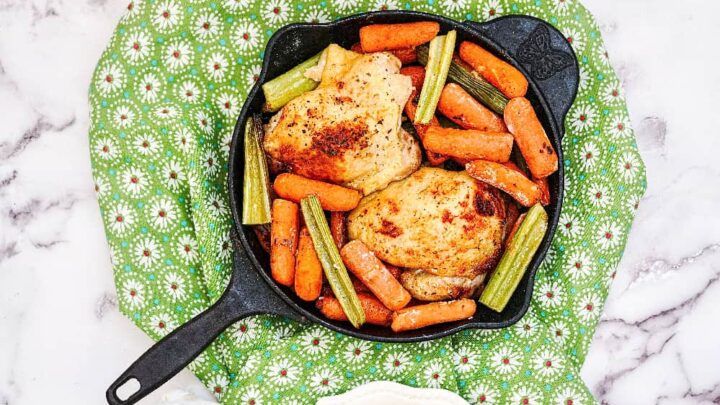 Image for Easy Cast Iron Skillet Buffalo Ranch Chicken