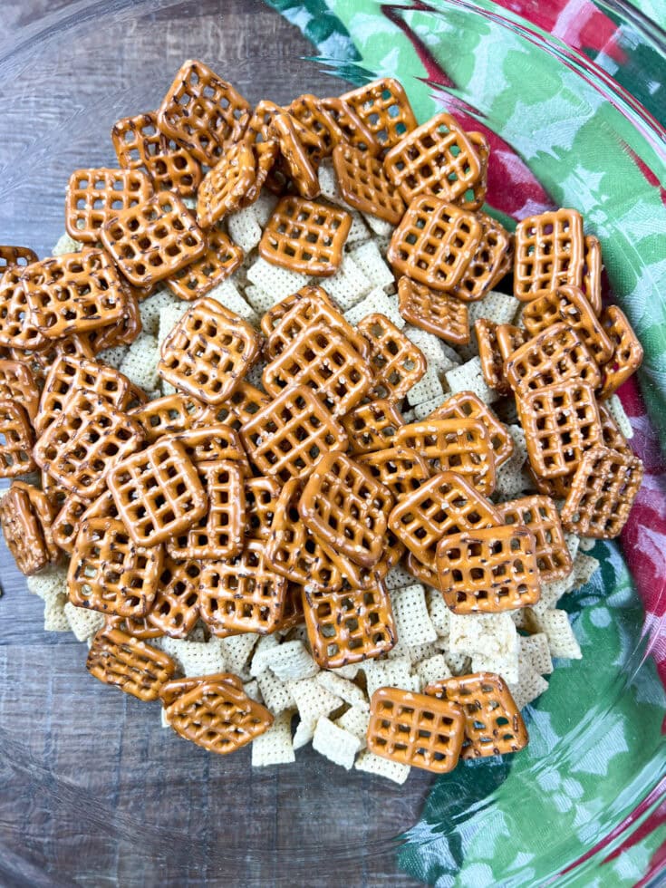 Easy Christmas Chex Mix Recipe With M&Ms Back To My Southern Roots