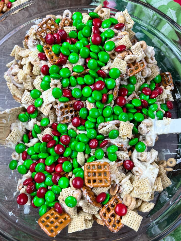 Easy Christmas Chex Mix Recipe With M&Ms Back To My Southern Roots