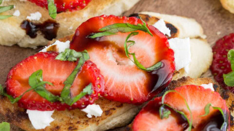 Image for Strawberry Goat Cheese Bruschetta Recipe