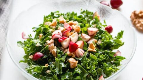 Image for Kale Salad with Cranberries Recipe 