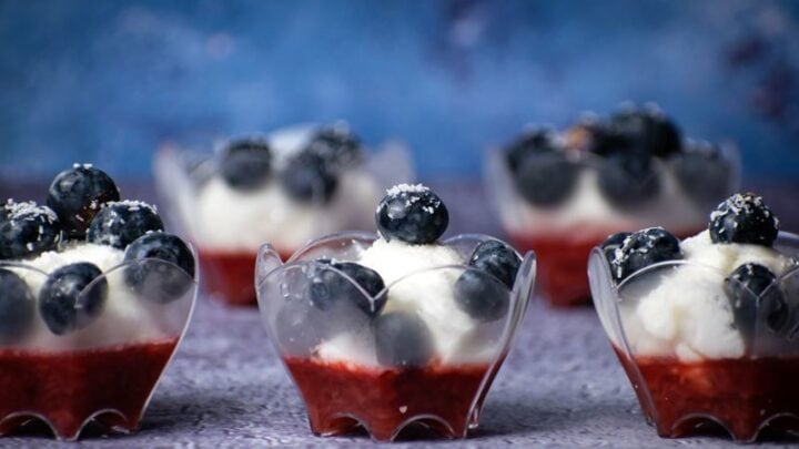 Image for Red White And Blue Layered Fruit And Ice Cream Treat