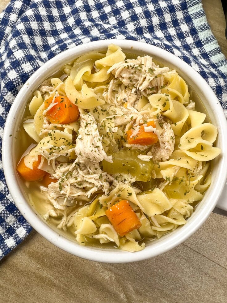 Grandma's Homemade Slow Cooker Chicken Noodle Soup Back To My Southern Roots