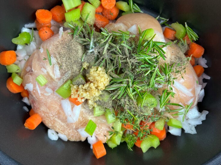 Grandma's Homemade Slow Cooker Chicken Noodle Soup Back To My