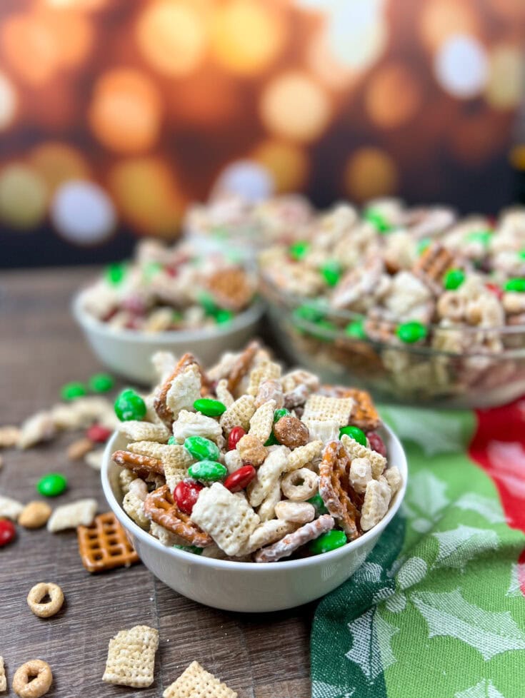 Easy Christmas Chex Mix Recipe With M&Ms Back To My Southern Roots